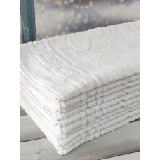 Біли готельні рушники під ноги см., 10шт/уп. 550г/м2.