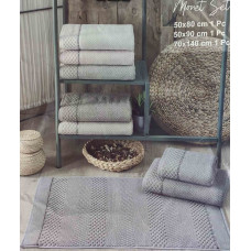 Monet gri набір 3в1 рушників. Мікрокоттон. Pupilla Туреччина.