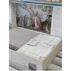 Monica lila вафельне піке з простирадлом та наволочками. Pupilla Туреччина.