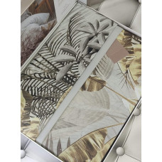 Terra bej 3D сатинова постіль.  розмір. Pupilla Туреччина.