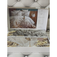 Terra bej 3D сатинова постіль.  розмір. Pupilla Туреччина.