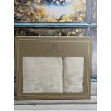 Pupilla 2в1 Vanetta bej бамбукові рушники.Туреччина.