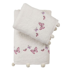 Pupilla 2в1 Sila Butterfly krem набір рушників. Пеньє.Туреччина