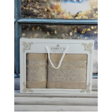 Mame krestik bej набір 2в1 бавовняні рушники. Туреччина.