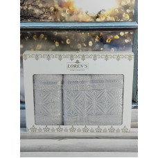 Mame kanaple gri набір 2в1 бавовняні рушники. Туреччина.