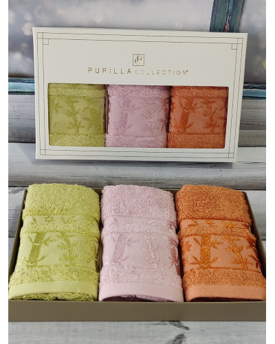 Рушники Pupilla Туреччина  30х50 Бамбук ST4940 yesil купити у Postel.biz.ua