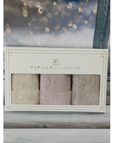 Рушники Pupilla Туреччина  30х50 Бамбук ST4937 bej купити у Postel.biz.ua