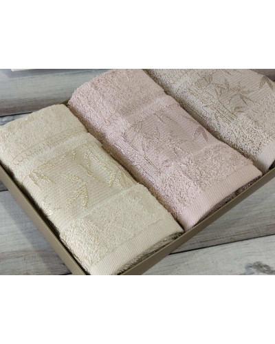 Рушники Pupilla Туреччина  30х50 Бамбук ST4937 bej купити у Postel.biz.ua