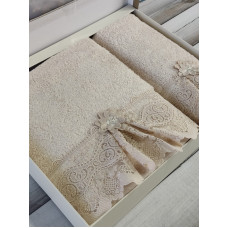 Pupilla 2в1 Romantik bej Бамбукові рушники.Туреччина.