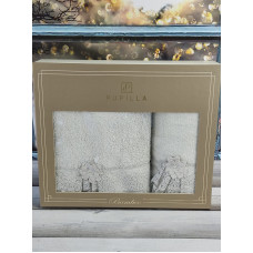 Pupilla 2в1 Romantik gri Бамбукові рушники.Туреччина.