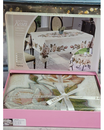 Скатертини Jacline Туреччина  160х220 Бавовна ST5061 купити у Postel.biz.ua