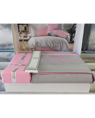 Комплекти постільної білизни Romeo Туреччина  Євро Бавовна ST10614 купити у Postel.biz.ua