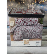 41890 фланелева постіль, євро розмір. Cotton collection Туреччина