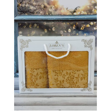 Mame romaska yellow набір 2в1 бавовняні рушники. Туреччина.