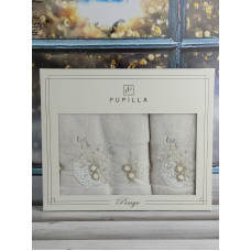 Pupilla 2в1 Elanur Zontik gri пеньє рушники.Туреччина.