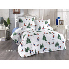 Candle полуторна фланелева постільна білизна. Бавовна. Belizza Туреччина.