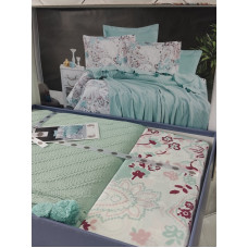 Mint літнія постільна білизна з покривалом. Бавовна. First class Туреччина