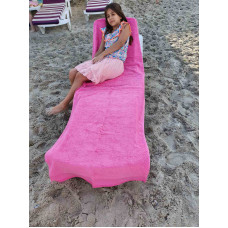 Рожевий підстилка на шезлонг. Махра. Туреччина