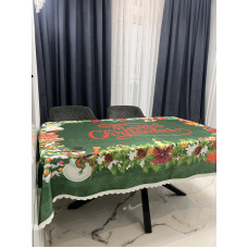 СТ.Новорічна скатертина 150х215см. Поліестер. Туреччина.