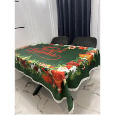 СТ.Новорічна скатертина 150х215см. Поліестер. Туреччина.