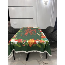 СТ.Новорічна скатертина 150х215см. Поліестер. Туреччина.