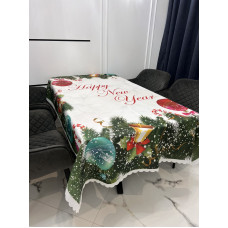 СТ.Новорічна скатертина 150х215см. Поліестер. Туреччина.