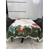СТ.Новорічна скатертина 150х215см. Поліестер. Туреччина.