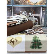 Chrismas сімейна фланелева постільна білизна. Бавовна. Belizza Туреччина.