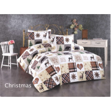 Chrismas сімейна фланелева постільна білизна. Бавовна. Belizza Туреччина.