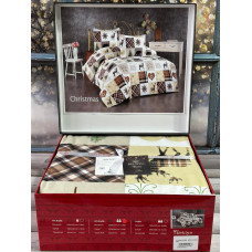 Chrismas полуторна фланелева постільна білизна. Бавовна. Belizza Туреччина.