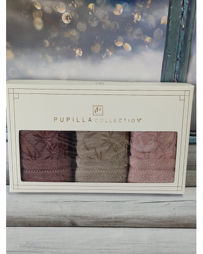 Рушники Pupilla Туреччина  30х50 Бамбук ST4937 kahve купити у Postel.biz.ua