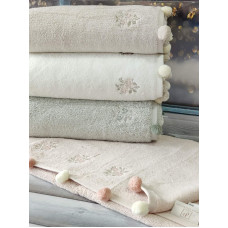 Sila flowers 4в1 пенье см., рушники з помпонами. Pupilla Туреччина