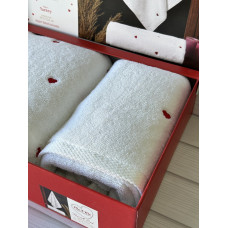 Mame kalp набір 2в1 махрові рушники. Туреччина.