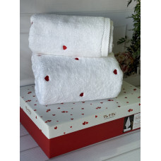 Mame kalp набір 2в1 махрові рушники. Туреччина.