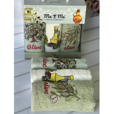 Mame olive 3в1 Махрові рушники см. Бавовна. Туреччина. (42825558)