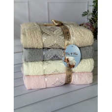 Mame nokta см., 4 шт/уп. Рушники. Бавовна. (5299-nokta)