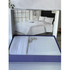 розмір. Постільна білизна. Однотонний в полоску (страйп) Поликотон. Happy cotton Туреччина 05