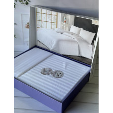 розмір. Постільна білизна. Однотонний в полоску (страйп) Поликотон. Happy cotton Туреччина 05