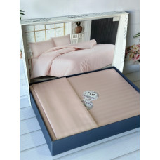 розмір. Постільна білизна. Однотонний в полоску (страйп) Поликотон. Happy cotton Туреччина 07