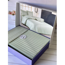 розмір. Постільна білизна. Однотонний в полоску (страйп) Поликотон. Happy cotton Туреччина 08