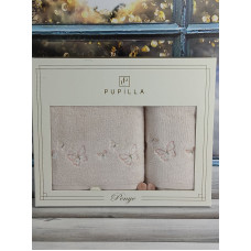 Pupilla 2в1 Sila butterfly pudra рушники з помпонами.Туреччина
