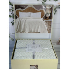 Zeynep krem в'язаний акріловий плед. Romeo Home Туреччина.