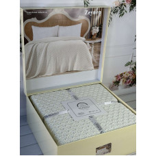 Zeynep krem в'язаний акріловий плед. Romeo Home Туреччина.