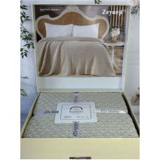 Zeynep bej в'язаний акріловий плед. Romeo Home Туреччина.