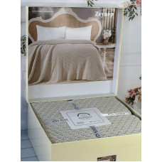 Zeynep bej в'язаний акріловий плед. Romeo Home Туреччина.