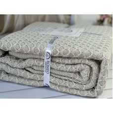 Zeynep bej в'язаний акріловий плед. Romeo Home Туреччина.