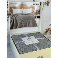 Zeynep gri в'язаний акріловий плед. Romeo Home Туреччина.