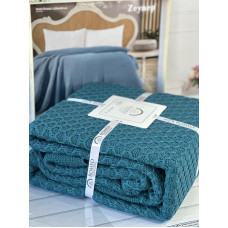 Zeynep petrol в'язаний акріловий плед. Romeo Home Туреччина.