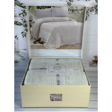 Erguvan krem в'язаний акріловий плед. Romeo Home Туреччина.