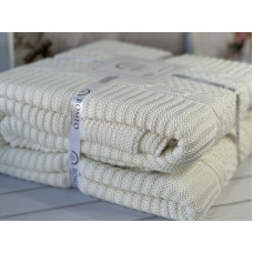 Erguvan krem в'язаний акріловий плед. Romeo Home Туреччина.